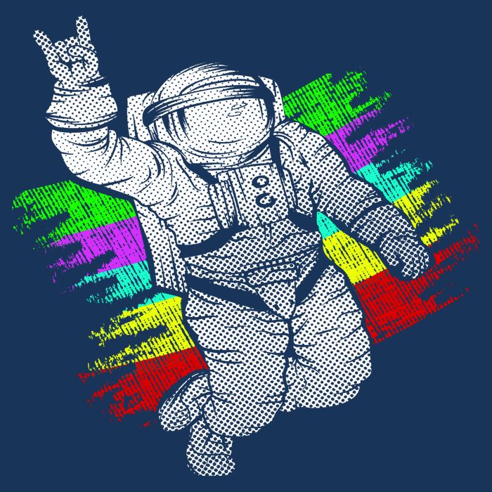 Trippy Astronaut Baby Bodysuit