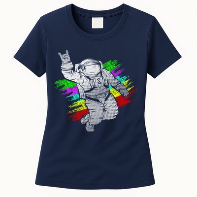 Trippy Astronaut Womens T-Shirt