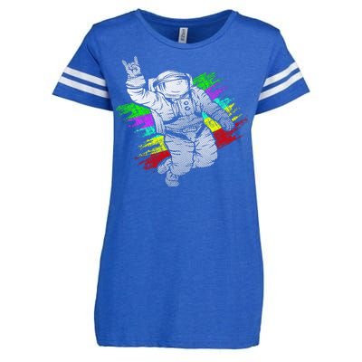 Trippy Astronaut Enza Ladies Jersey Football T-Shirt