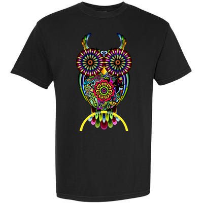 Trippy Big Eyed Owl Garment-Dyed Heavyweight T-Shirt