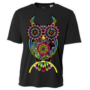 Trippy Big Eyed Owl Cooling Performance Crew T-Shirt