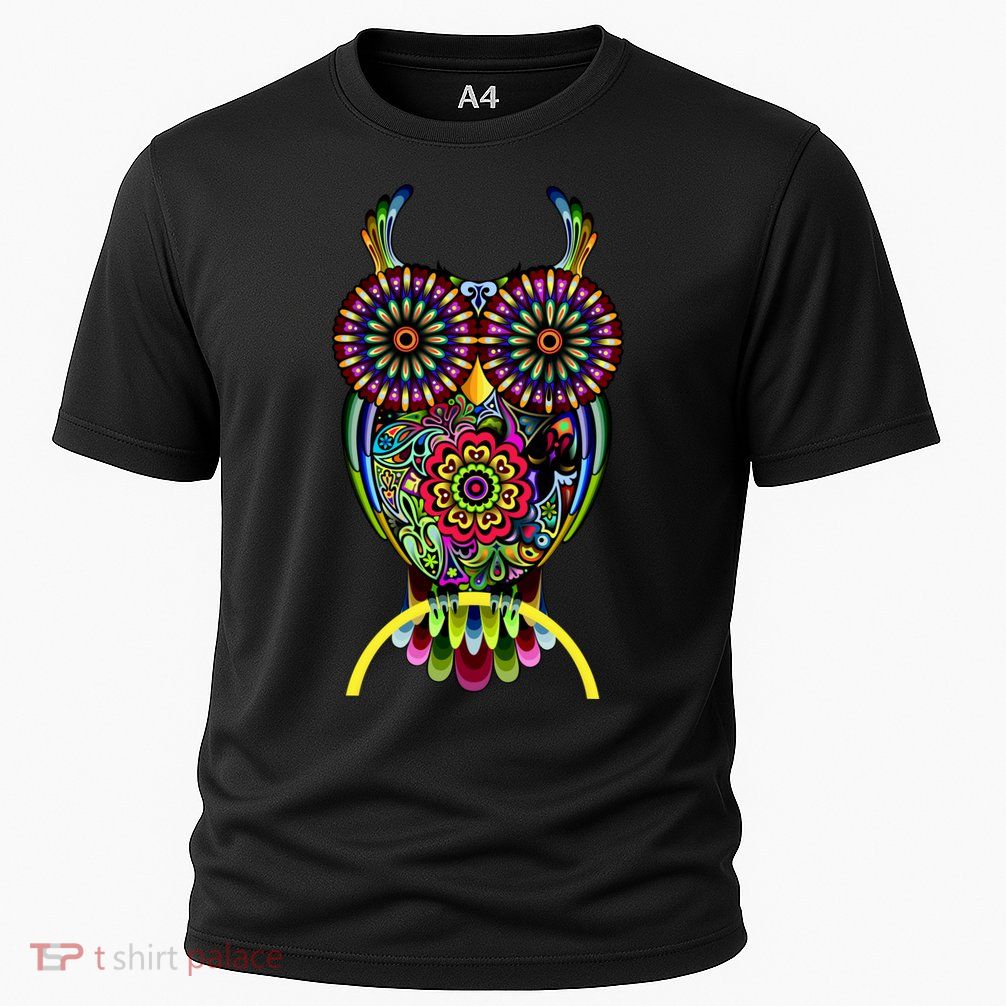 Trippy Big Eyed Owl Cooling Performance Crew T-Shirt