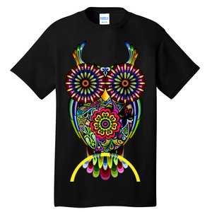 Trippy Big Eyed Owl Tall T-Shirt