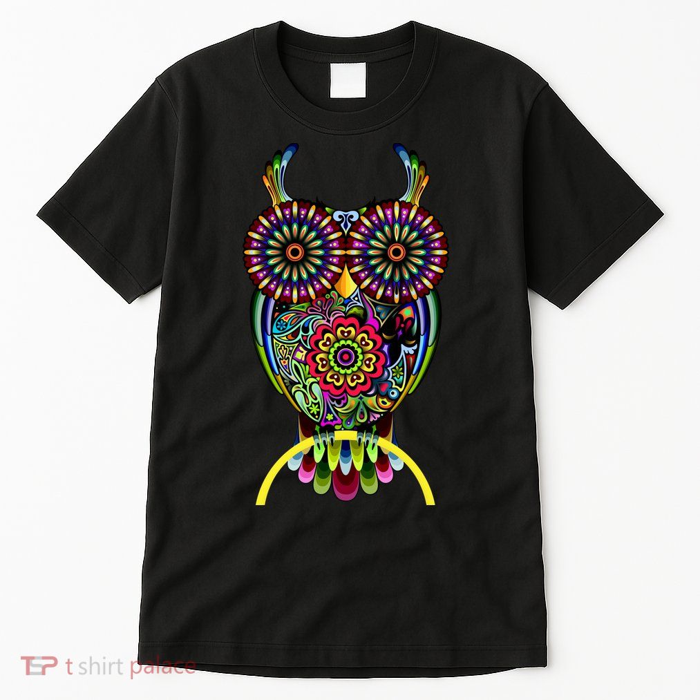 Trippy Big Eyed Owl Tall T-Shirt