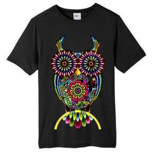 Trippy Big Eyed Owl Tall Fusion ChromaSoft Performance T-Shirt