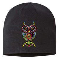 Trippy Big Eyed Owl Sustainable Beanie