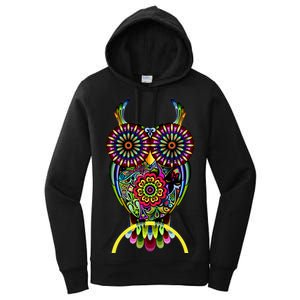 Trippy Big Eyed Owl Women's Pullover Hoodie