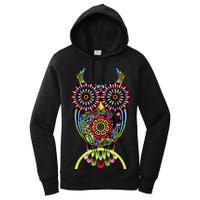 Trippy Big Eyed Owl Women's Pullover Hoodie