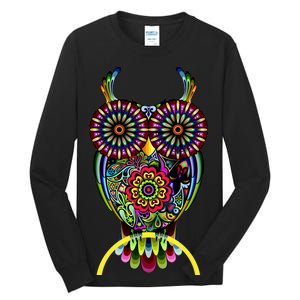 Trippy Big Eyed Owl Tall Long Sleeve T-Shirt