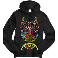 Trippy Big Eyed Owl Tie Dye Hoodie