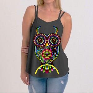 Trippy Big Eyed Owl Women's Strappy Tank