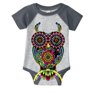 Trippy Big Eyed Owl Infant Baby Jersey Bodysuit