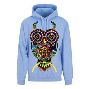 Trippy Big Eyed Owl Unisex Surf Hoodie