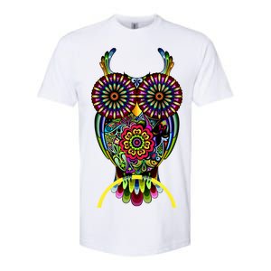 Trippy Big Eyed Owl Softstyle CVC T-Shirt