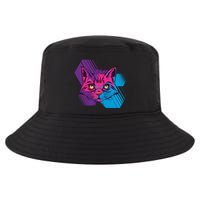 Trippy Cat Face Cool Comfort Performance Bucket Hat