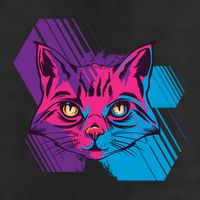 Trippy Cat Face Cool Comfort Performance Bucket Hat