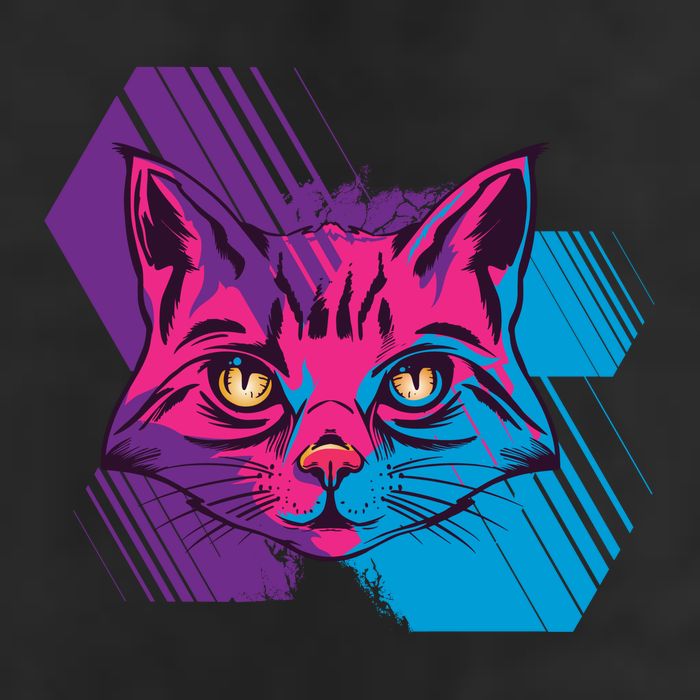 Trippy Cat Face Cool Comfort Performance Bucket Hat