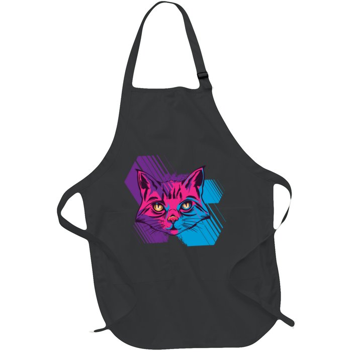 Trippy Cat Face Apron