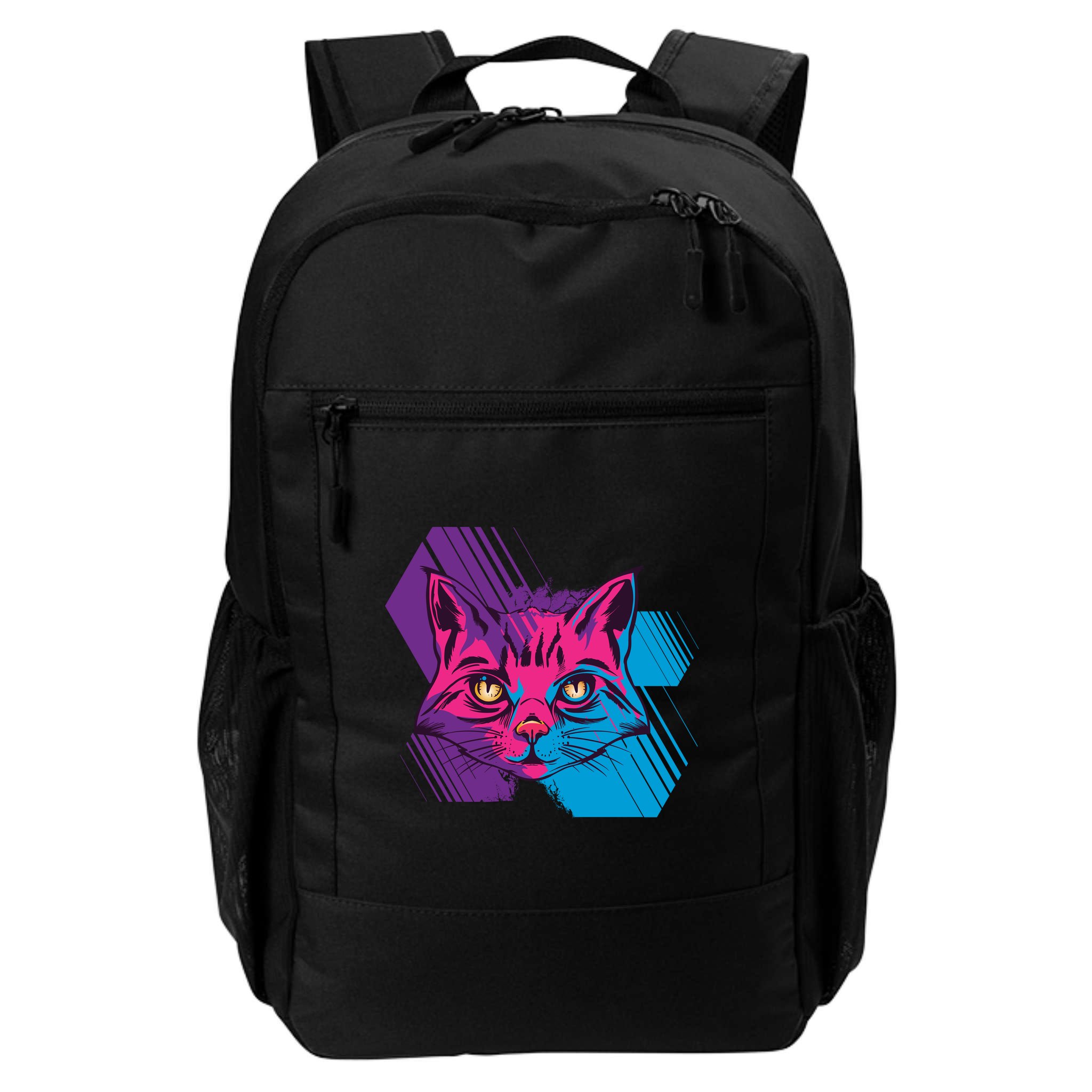 Trippy Cat Face Backpack