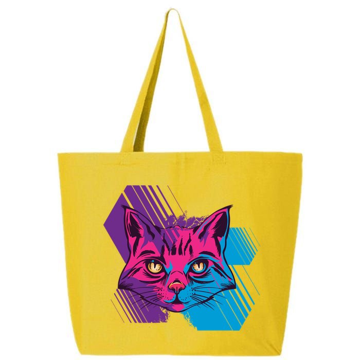 Trippy Cat Face 25L Jumbo Tote