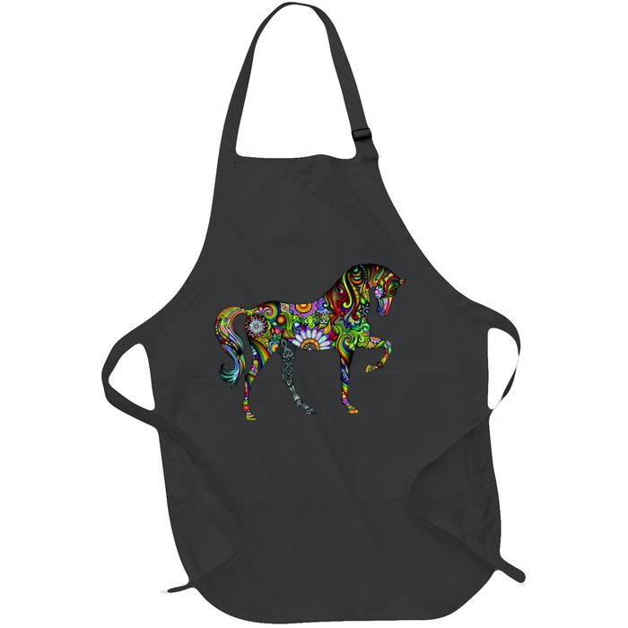 Trippy Cheerful Horse Apron
