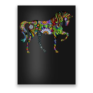 Trippy Cheerful Horse Poster