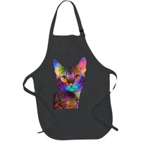 Trippy Colorful Cat Apron