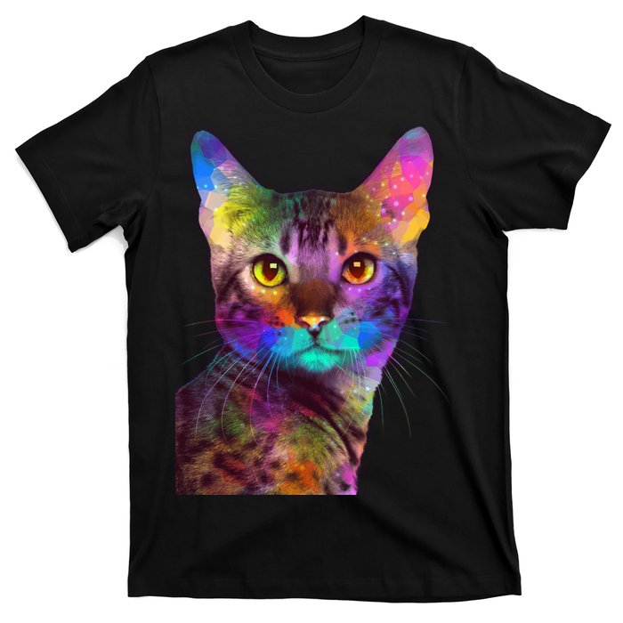 Trippy Colorful Cat T-Shirt