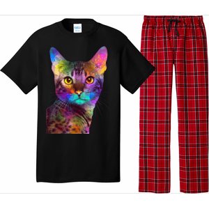 Trippy Colorful Cat Pajama Set