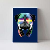 Trippy DJ Pug Canvas