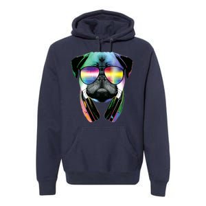 Trippy DJ Pug Premium Hoodie