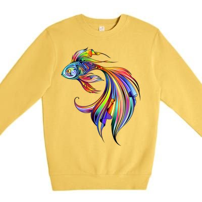 Trippy Fish Motley Premium Crewneck Sweatshirt