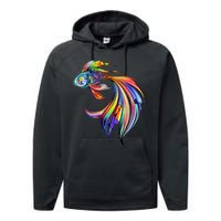 Trippy Fish Motley Performance Fleece Hoodie