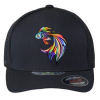 Trippy Fish Motley Flexfit Unipanel Trucker Cap