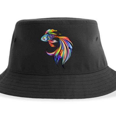 Trippy Fish Motley Sustainable Bucket Hat