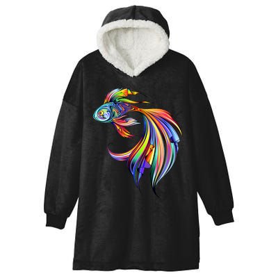 Trippy Fish Motley Hooded Wearable Blanket