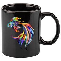 Trippy Fish Motley 11oz C Handle Ceramic Mug
