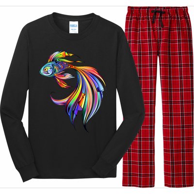 Trippy Fish Motley Long Sleeve Pajama Set