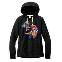 Trippy Fish Motley Women's Fleece Hoodie