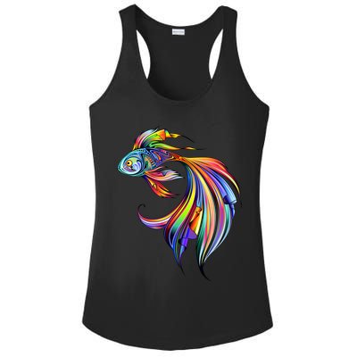 Trippy Fish Motley Ladies PosiCharge Competitor Racerback Tank