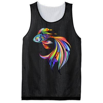 Trippy Fish Motley Mesh Reversible Basketball Jersey Tank