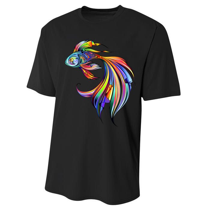 Trippy Fish Motley Performance Sprint T-Shirt