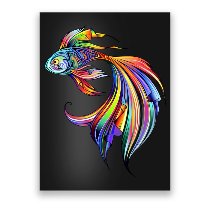 Trippy Fish Motley Poster
