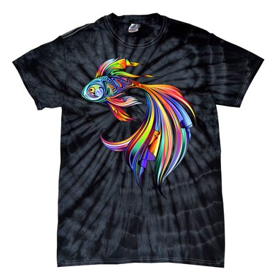 Trippy Fish Motley Tie-Dye T-Shirt