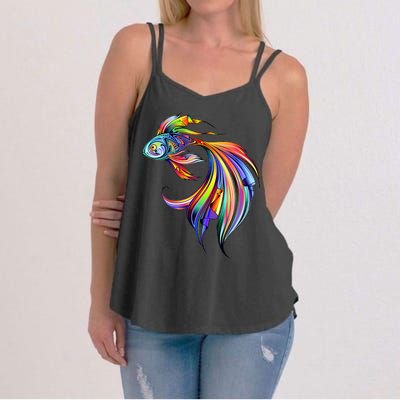 Trippy Fish Motley Women's Strappy Tank