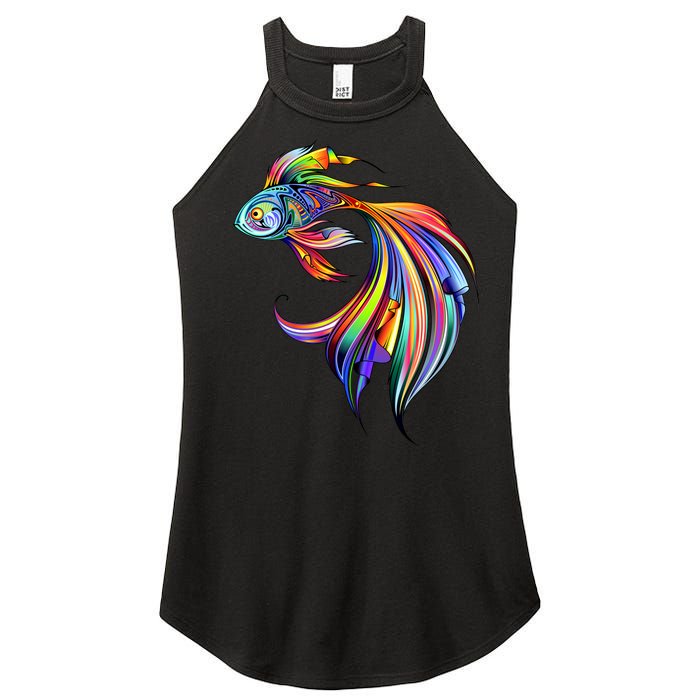 Trippy Fish Motley Women's Perfect Tri Rocker Tank