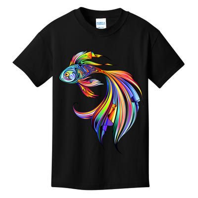 Trippy Fish Motley Kids T-Shirt