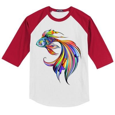 Trippy Fish Motley Kids Colorblock Raglan Jersey