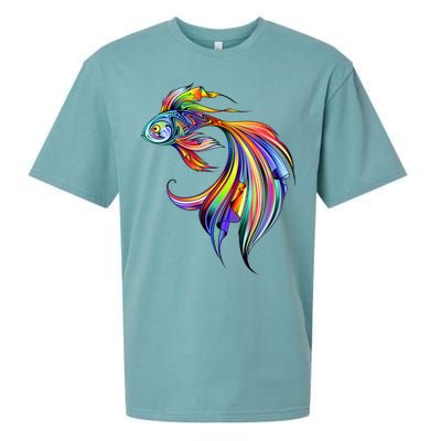 Trippy Fish Motley Sueded Cloud Jersey T-Shirt