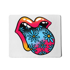 Trippy Floral Mouth Mousepad